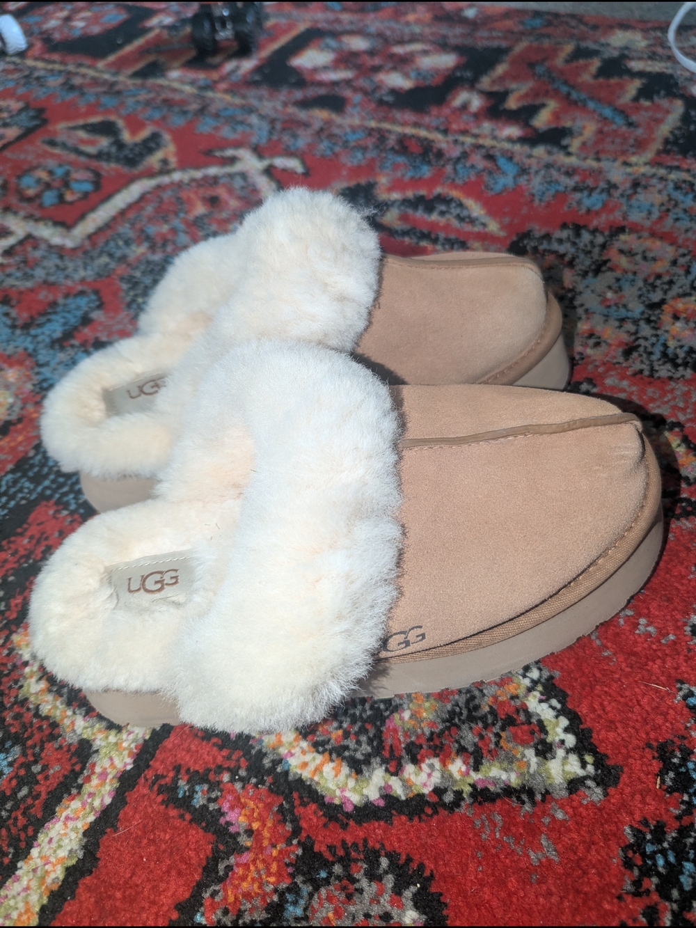 UGG Women's Chestnut Shearling-Lined Slip-On Clog